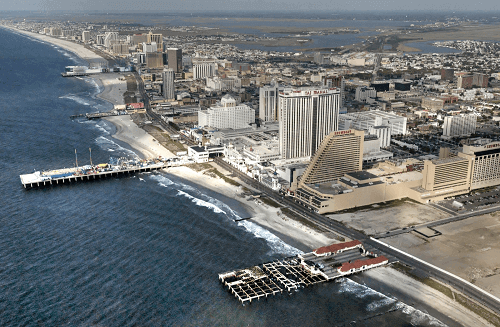 vue aérienne d'Atlantic City