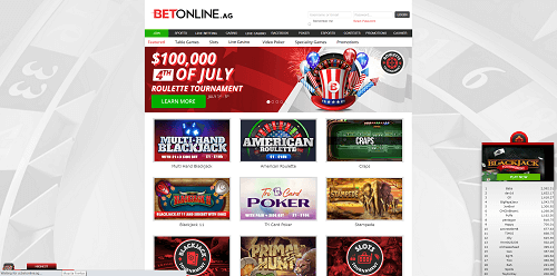 Revue du Casino BetOnline