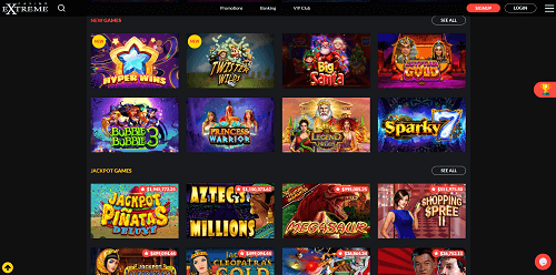 Jeux au Casino Extreme Jeux au Casino Extreme